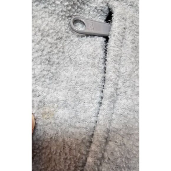 Columbia Womens Medium Grey Fleece Full Zip Hike Camping Outdoors Logo Jacket - Picture 11 of 13